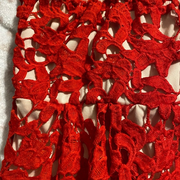 NWOT red lace midi sundress - Picture 6 of 11